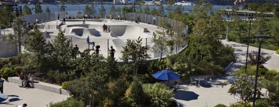 Pier 62 Skatepark is one of Best NYC Parks.