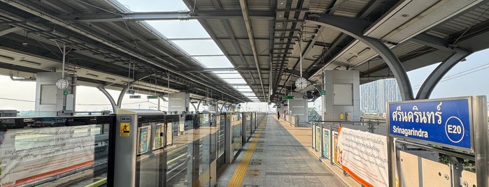 BTS Srinagarindra (E20) is one of BTS - Light Green Line (Sukhumvit Line).