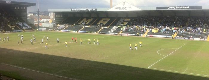 Meadow Lane Stadium is one of Football grounds visited.