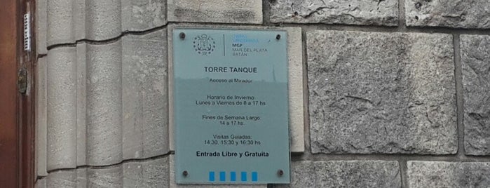 Torre Tanque is one of Conocete Mar del Plata.