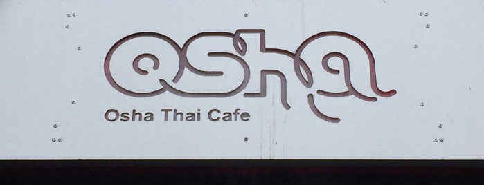 Osha Thai Café is one of 2013 Restaurants.