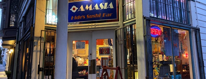 AMASIA Hide’s Sushi bar is one of All of the 🐟!!*.