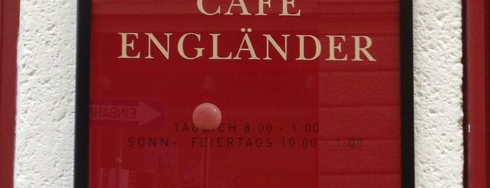 Cafe Engländer is one of My favorites for Cafés.