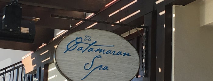 Catamaran Spa is one of The 15 Best Places for Fish Burgers in San Diego.
