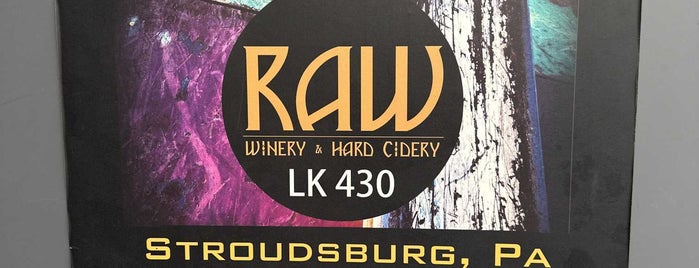 RAW Urban Winery & Hard Cidery is one of Things to do Stroudsburg.
