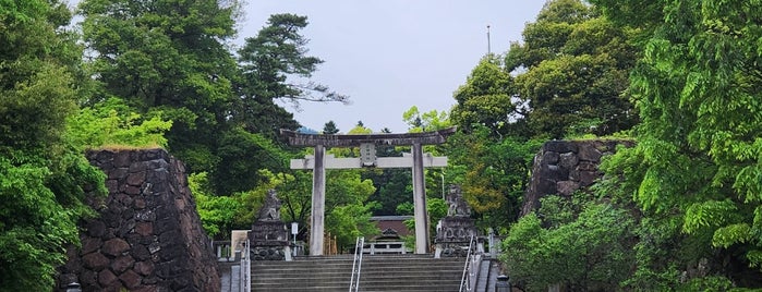 Takeda Shrine is one of 100 "MUST-GO" castles of Japan 日本100名城.