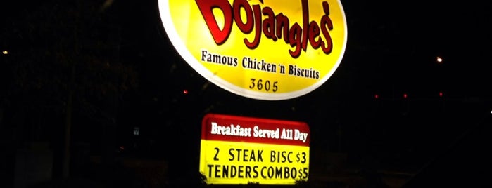 Bojangles' Famous Chicken 'n Biscuits is one of Tempat yang Disukai Dawn.