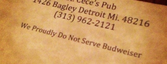 St. CeCe's Pub is one of Detroit's Best Pubs - 2012.