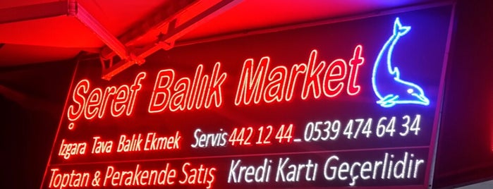 Şeref Balık Market is one of Serkan'ın Beğendiği Mekanlar.