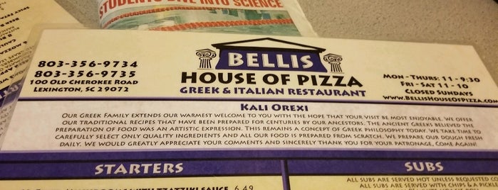 Bellis House of Pizza is one of Lexington Eats.