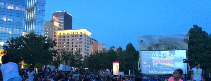 Movies Under the Stars at The Myriad Botanical Gardens is one of My Favorite Places in OKC.
