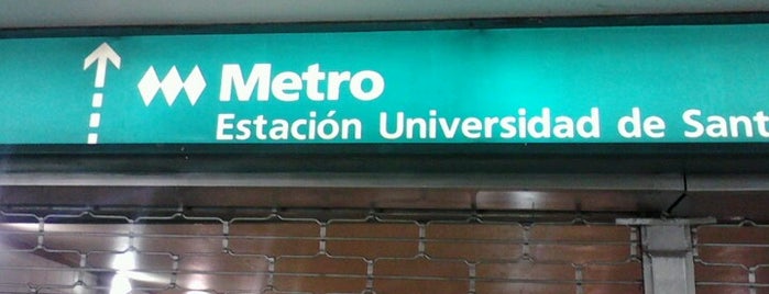 Metro Universidad de Santiago is one of Metro de Santiago.