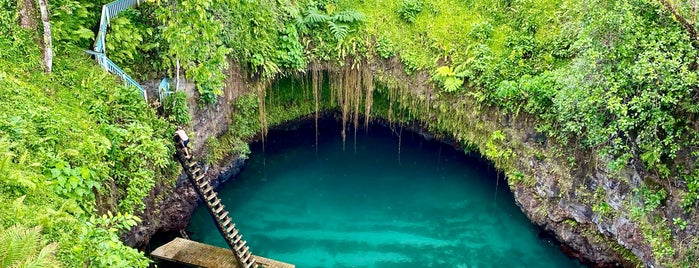 To-Sua Ocean Trench is one of Oceania.