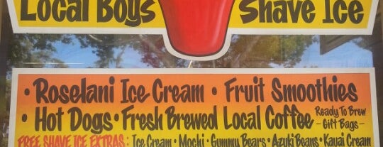 Local Boys Shave Ice is one of JP's Places to Eat in Maui.