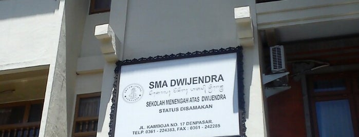 SMA Dwijendra Denpasar is one of SMA/SMK Denpasar.