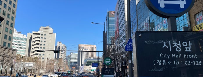시청앞 (02-128) is one of 서울시내 버스정류소.
