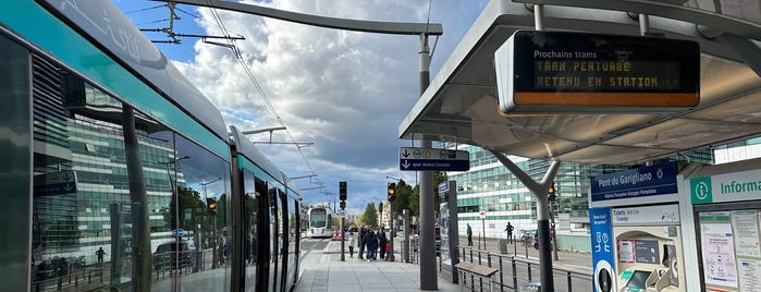 Station Pont du Garigliano [T3a] is one of Tramways de Paris.