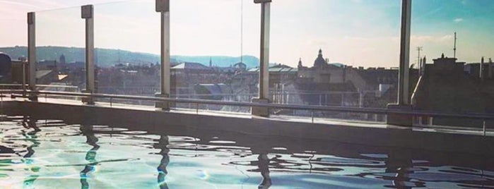 Rooftop Pool is one of Budapest 🇭🇺.