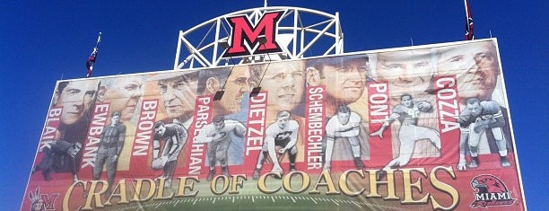 Fred C Yager Stadium is one of Miami University Traditions.