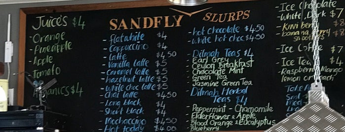 Sandfly Cafe is one of New Zealand.