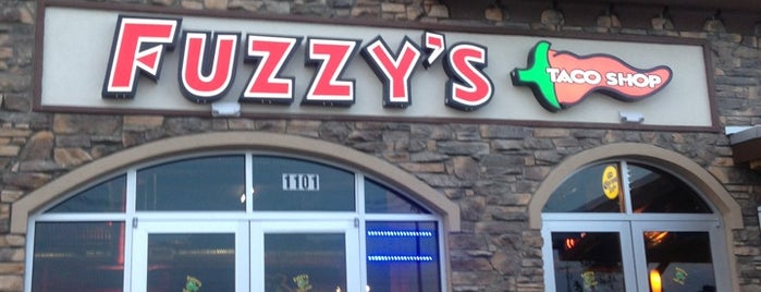 Fuzzy's Taco Shop is one of Tempat yang Disukai John.
