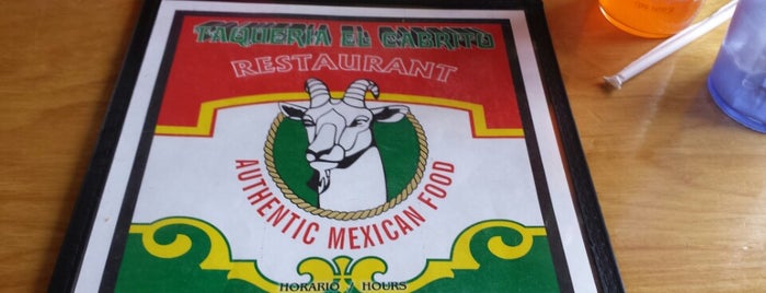 Taqueria El Cabrito Restaurant is one of Tempat yang Disukai Andrew.