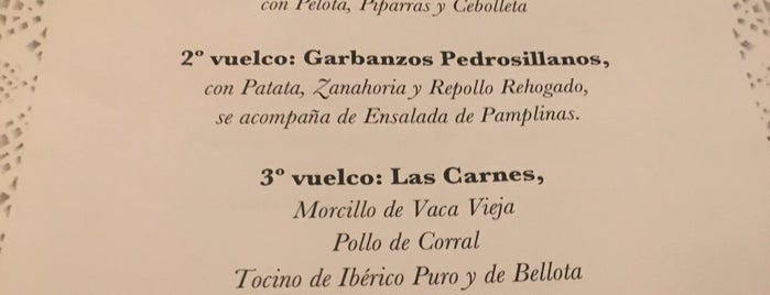 Casa del cocido Carmen is one of Carol'un Kaydettiği Mekanlar.
