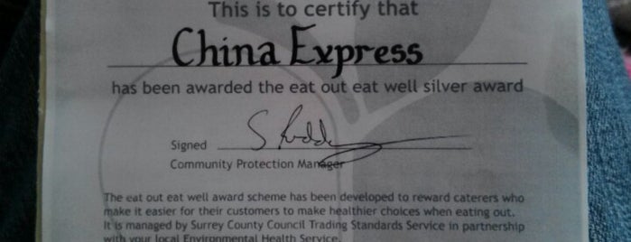 China Express is one of Leave Tips.