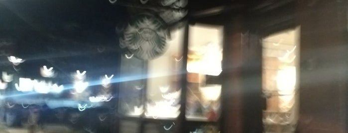 Starbucks is one of Harvard Square.