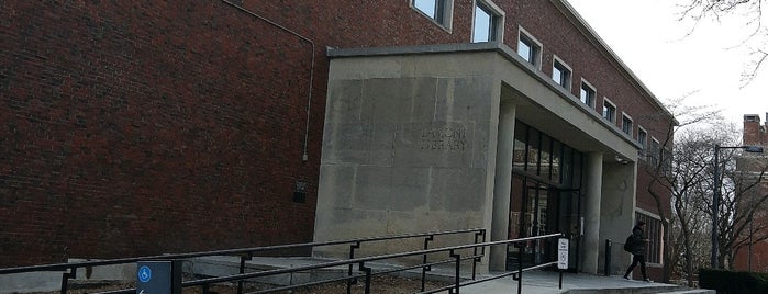 Lamont Library is one of Cambridge/Somerville.