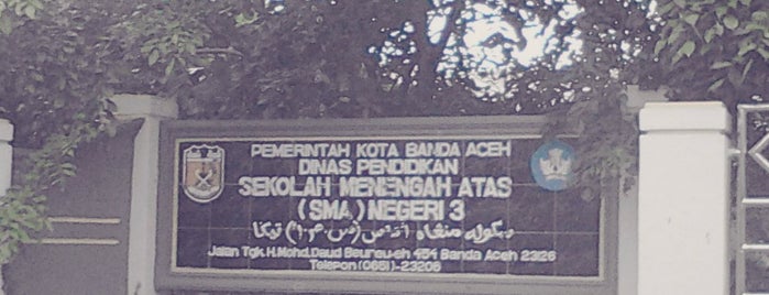 SMU Negeri 3 Banda Aceh is one of rumah.