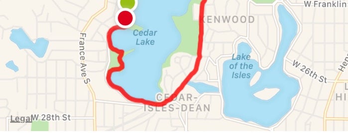 Cedar Lake Regional Trail is one of Running List.