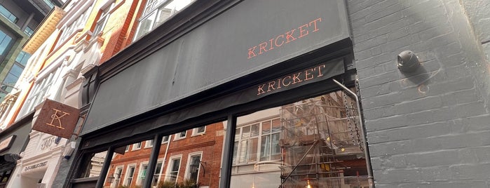 Kricket is one of LDN - Restaurants.