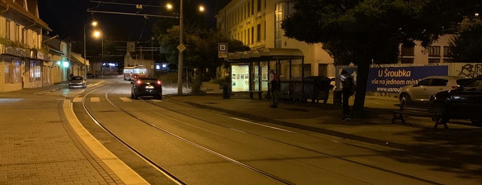 Geislerova (tram, bus) is one of Noční linka 98 (Brno).