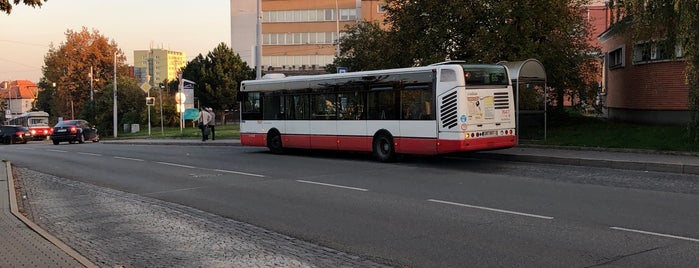 Vozovna Medlánky (bus) is one of Noční linka 90 (Brno).