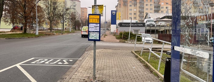 Vlkova (bus) is one of Noční linka 98 (Brno).