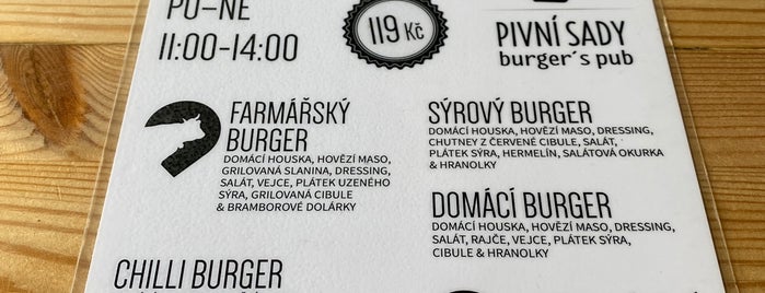 Pivní sady is one of Burgers in Brno.