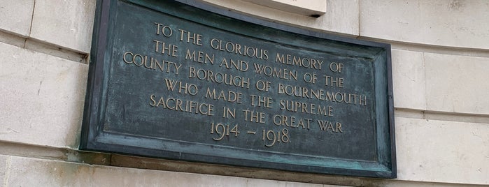 bournemouth war memorial is one of The world was my oyster.