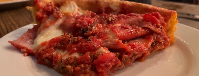 Gino's East is one of Chicago Faves.