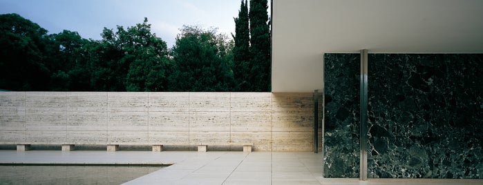 Mies van der Rohe Pavilion is one of Barcelona.