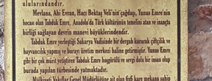 Tapduk Emre Türbesi is one of Mustafa'nın Beğendiği Mekanlar.
