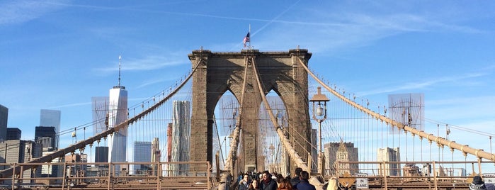 Brooklyn Bridge Promenade is one of NYC April 15.