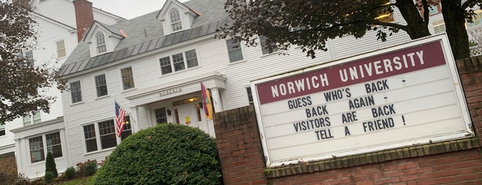 Norwich University is one of Easy destinations from the Upper Valley (NH & VT).