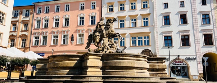Caesarova kašna | Caesar Fountain is one of Olomoucké kašny / historical fountains of Olomouc.
