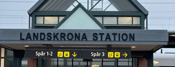 Landskrona station is one of Tågstationer - Sverige.