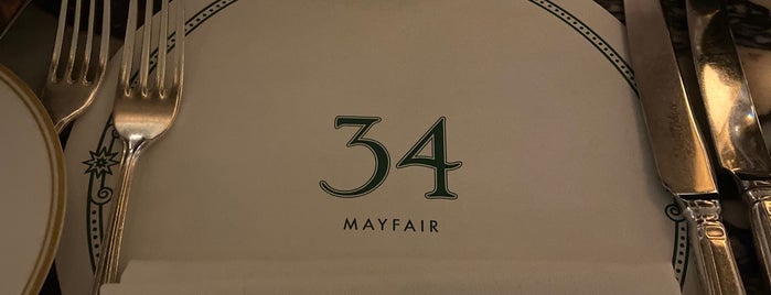 34 Mayfair is one of Londres.