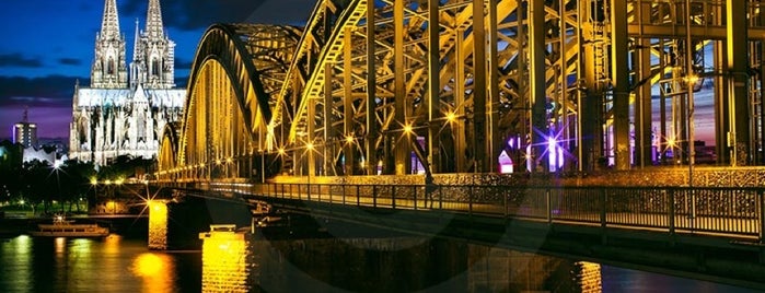 Hohenzollern Bridge is one of Koln.