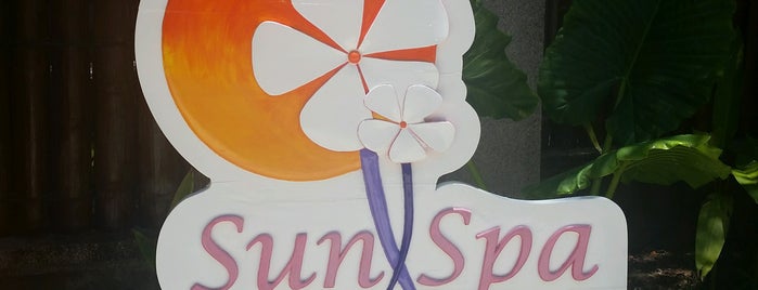 sun spa is one of Lieux qui ont plu à M.