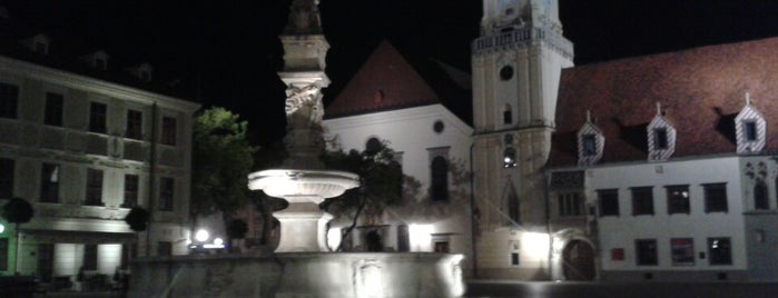 Maximilian Fountain is one of Bratislava, Slovakia.