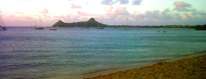 Reduit Bay Beach is one of Rodney Bay, St. Lucia. W.I..